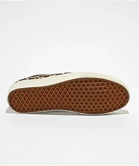 Vans Authentic Animalier Leopard Print Brown Skate Shoes