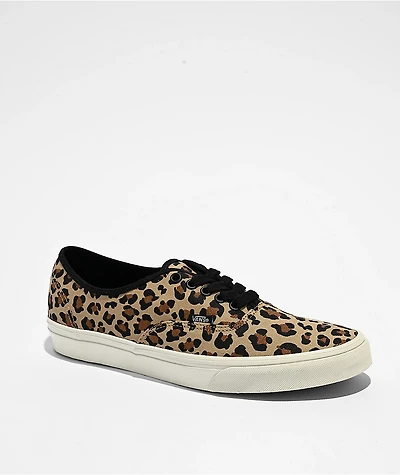 Vans Authentic Animalier Leopard Print Brown Skate Shoes