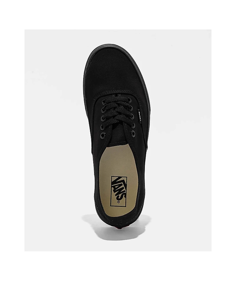 Vans Authentic Black Canvas Skate Shoes