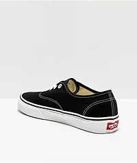 Vans Authentic Black and White Canvas Skate Shoes