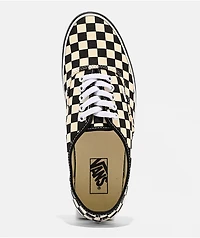 Vans Authentic Checkerboard Black & Off White Skate Shoes