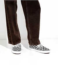 Vans Authentic Checkerboard Black & Off White Skate Shoes