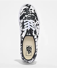 Vans Authentic Cow Print Black & Marshmallow White Skate Shoes