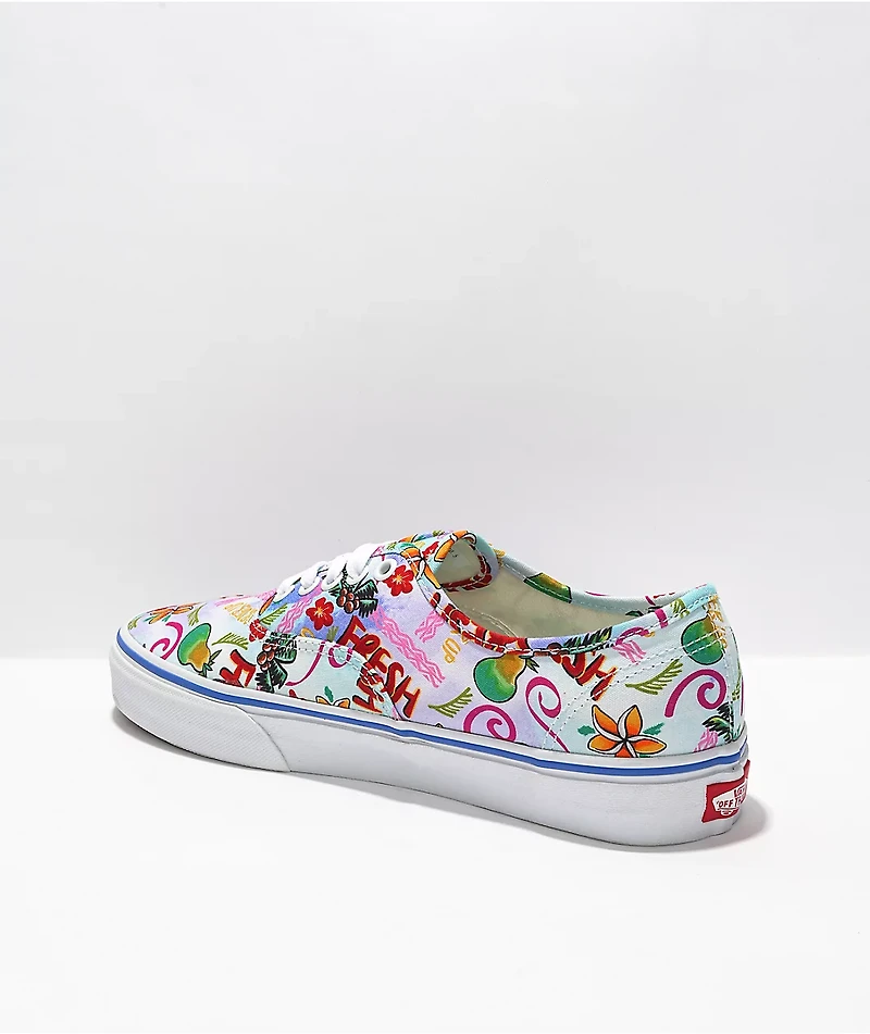 Vans Authentic Dazzling Blue & White Skate Shoes
