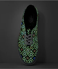 Vans Authentic Dia De Muertos Glow The Dark Black & White Skate Shoes