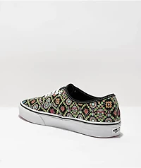 Vans Authentic Dia De Muertos Glow The Dark Black & White Skate Shoes