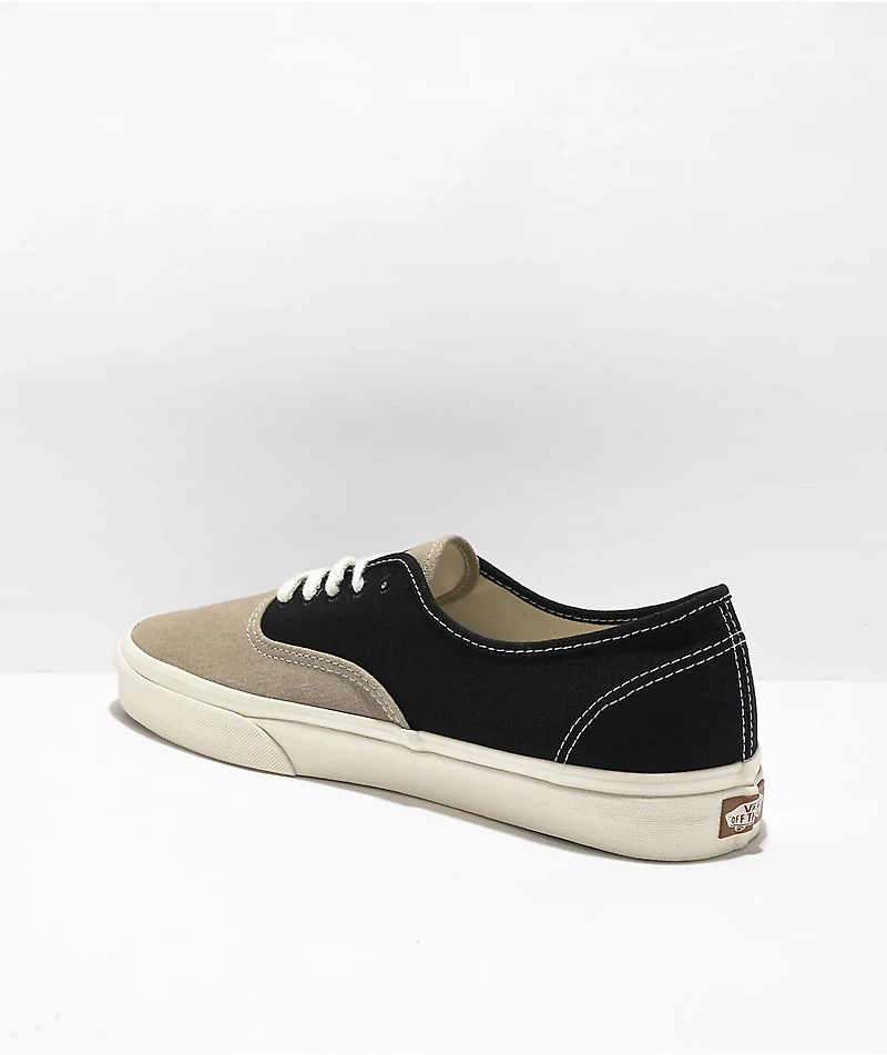 Vans Authentic Eco Theory Multi Block Black Skate Shoes