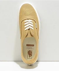 Vans Authentic Eco Theory Mustard Gold & True White Skate Shoes