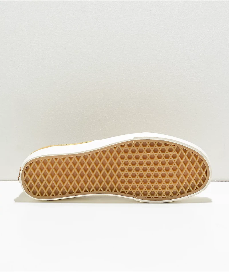 Vans Authentic Eco Theory Mustard Gold & True White Skate Shoes