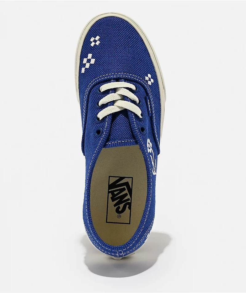 Vans Authentic Embroidery Blue & Marshmallow Shoes