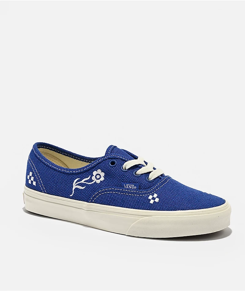 Vans Authentic Embroidery Blue & Marshmallow Shoes