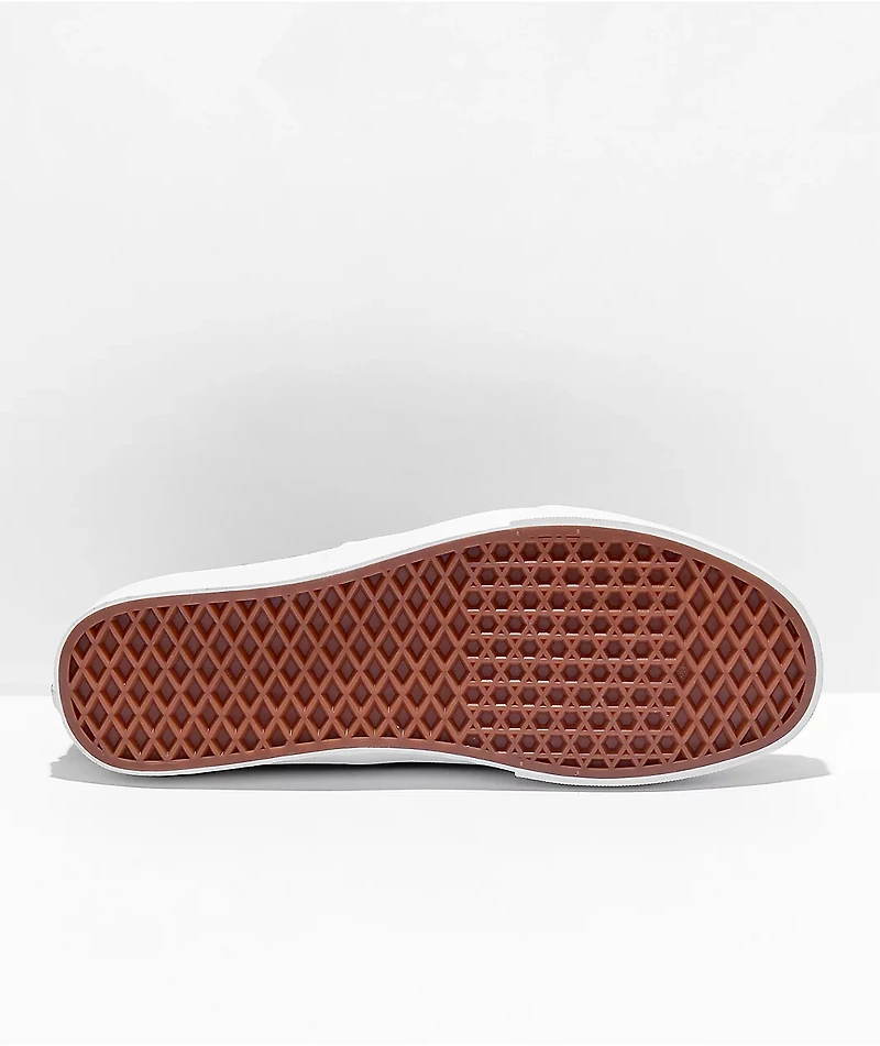 Vans Authentic Pomegranate Pig Suede Skate Shoes