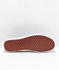 Vans Authentic Pomegranate Pig Suede Skate Shoes