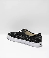 Vans Authentic Stars Black & White Skate Shoes