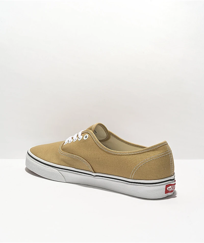 Vans Authentic Taos Taupe Brown & White Skate Shoes