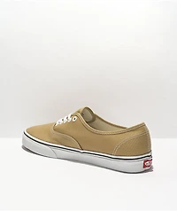 Vans Authentic Taos Taupe Brown & White Skate Shoes