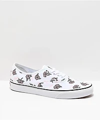 Vans Authentic Thank You White & Floral Skate Shoes