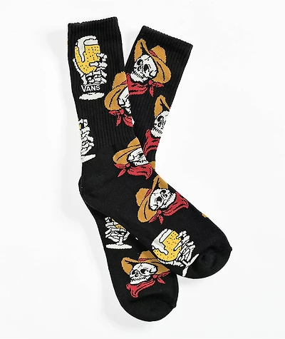 Vans Beer Cowboy Black Crew Socks