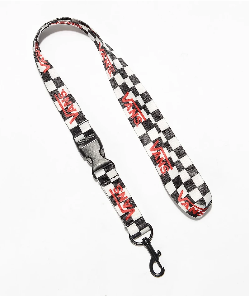 Vans Black & White Checkerboard Lanyard