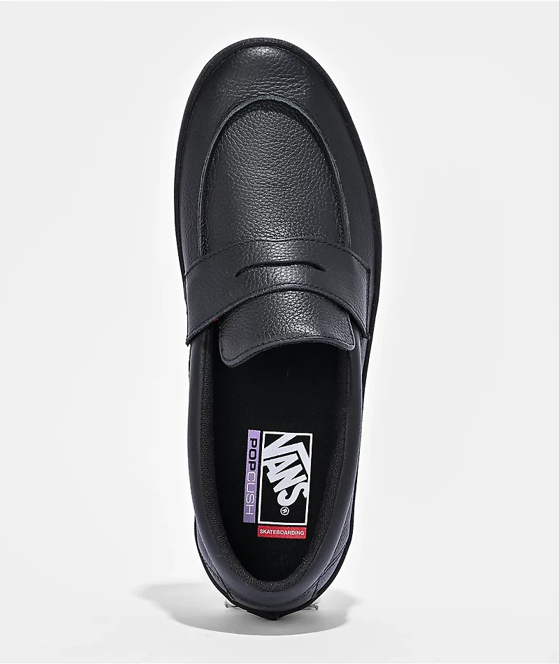 Vans Black Loafer Skate Shoes