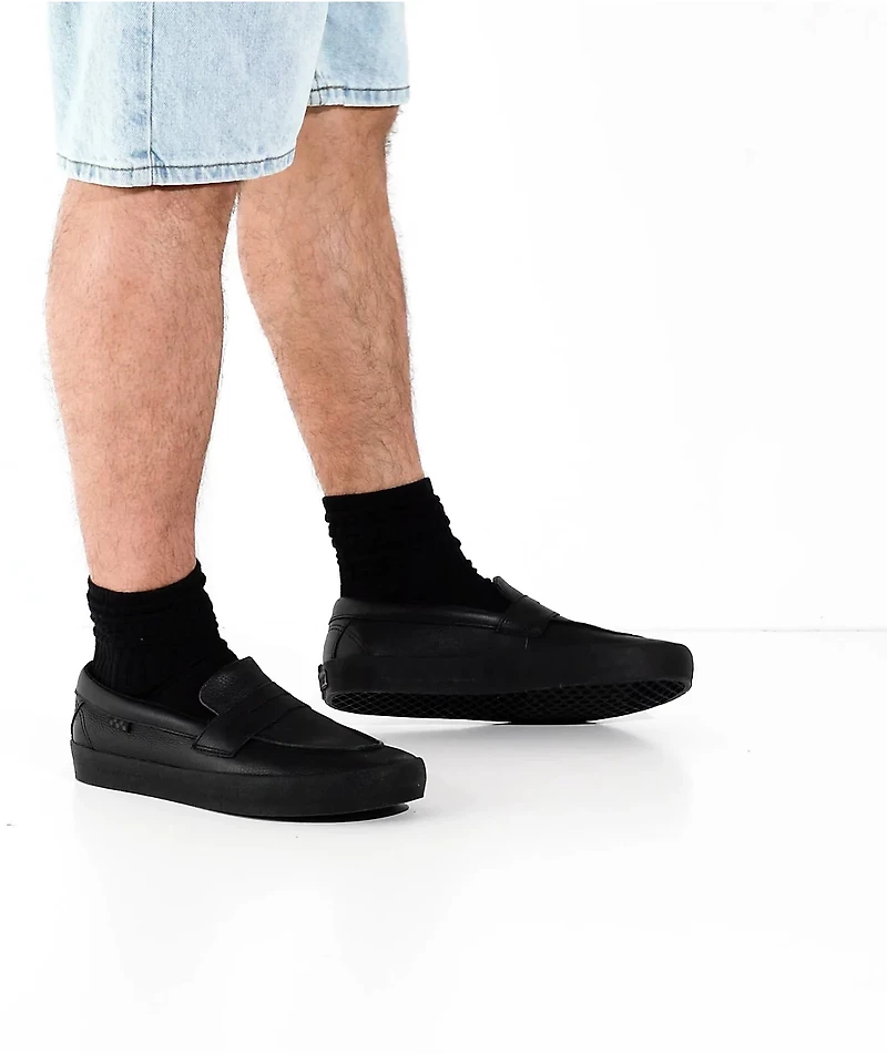 Vans Black Loafer Skate Shoes