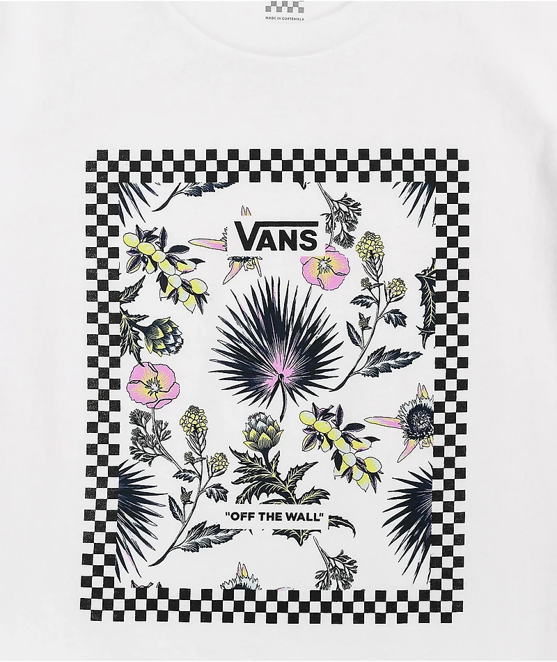 Vans Border Floral White Oversized T-Shirt