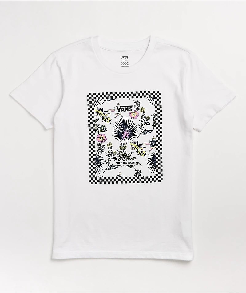 Vans Border Floral White Oversized T-Shirt