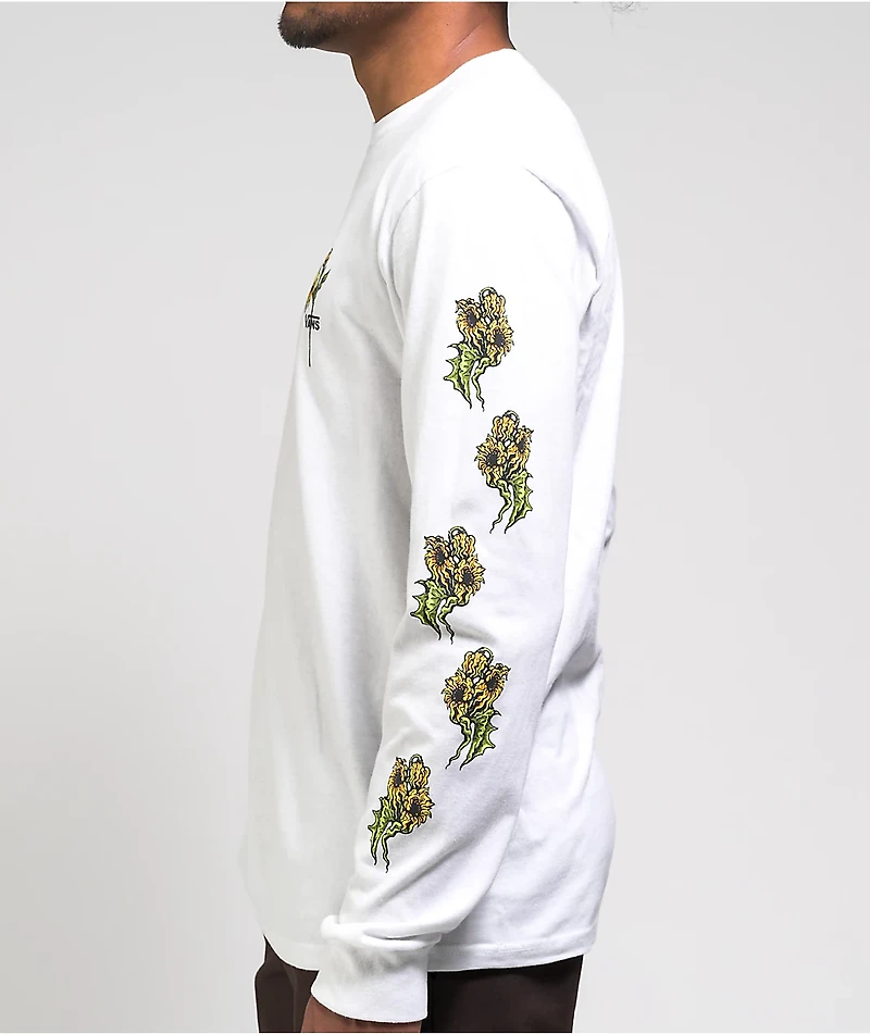 Vans Botanical White Long Sleeve T-Shirt
