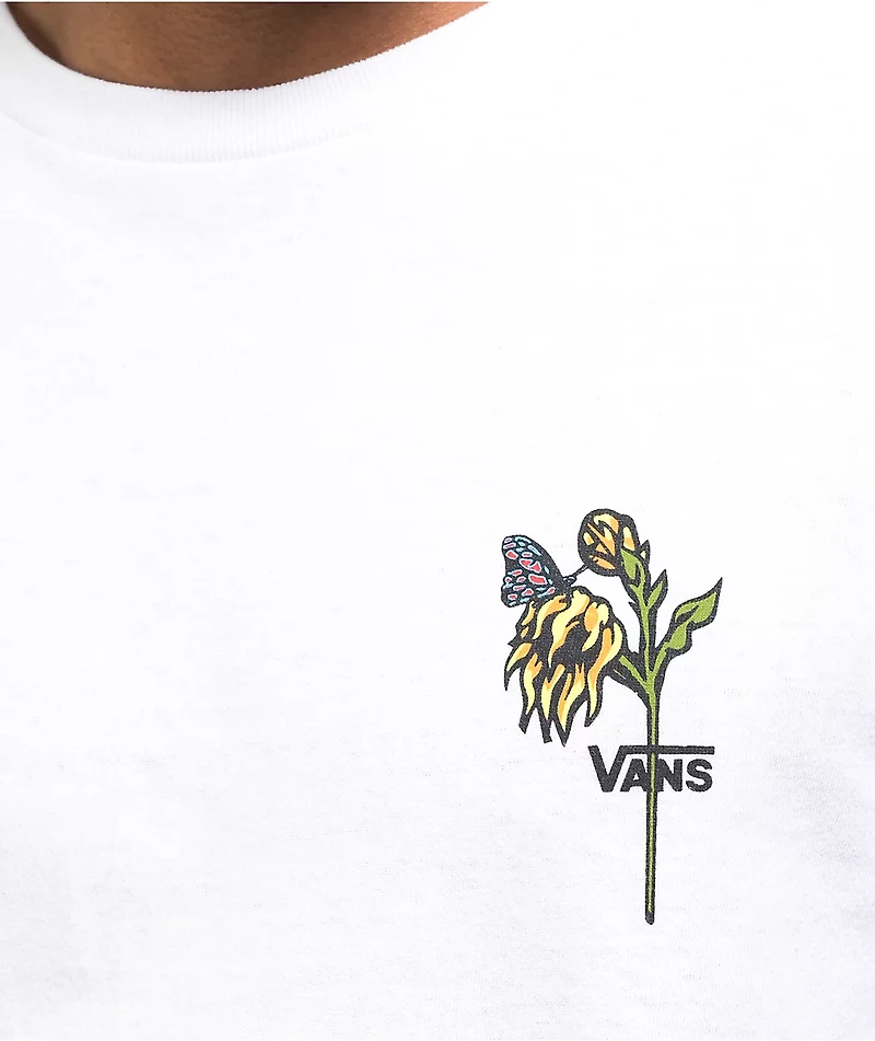 Vans Botanical White Long Sleeve T-Shirt