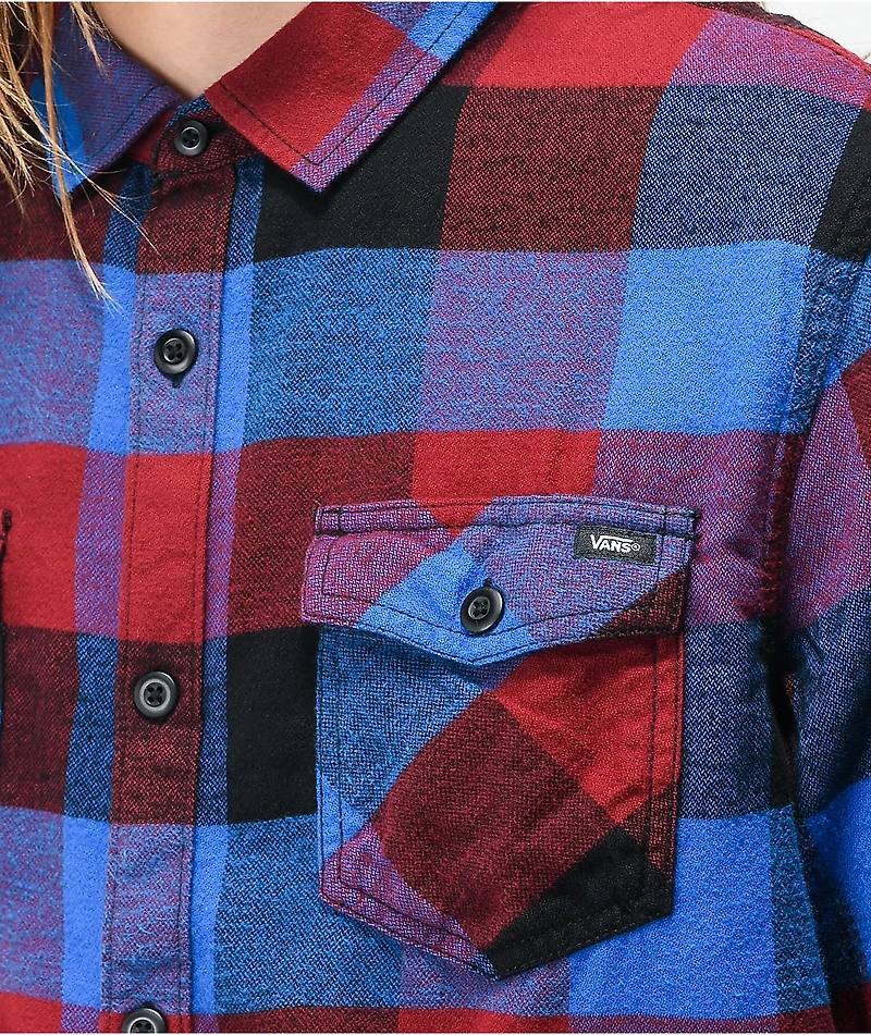 Vans Box Pomegranate & Blue Flannel Shirt