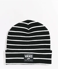 Vans Breakin Curfew Black Striped Beanie