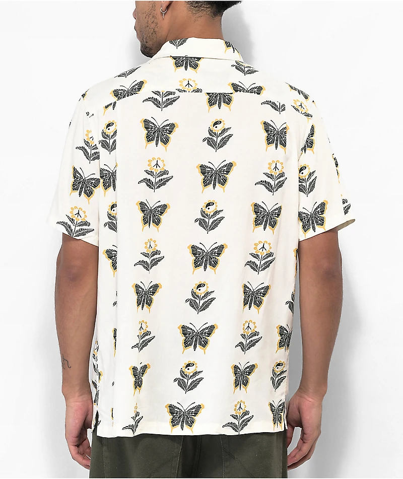 Vans Brink Cream Short Sleeve Button Up Shirt