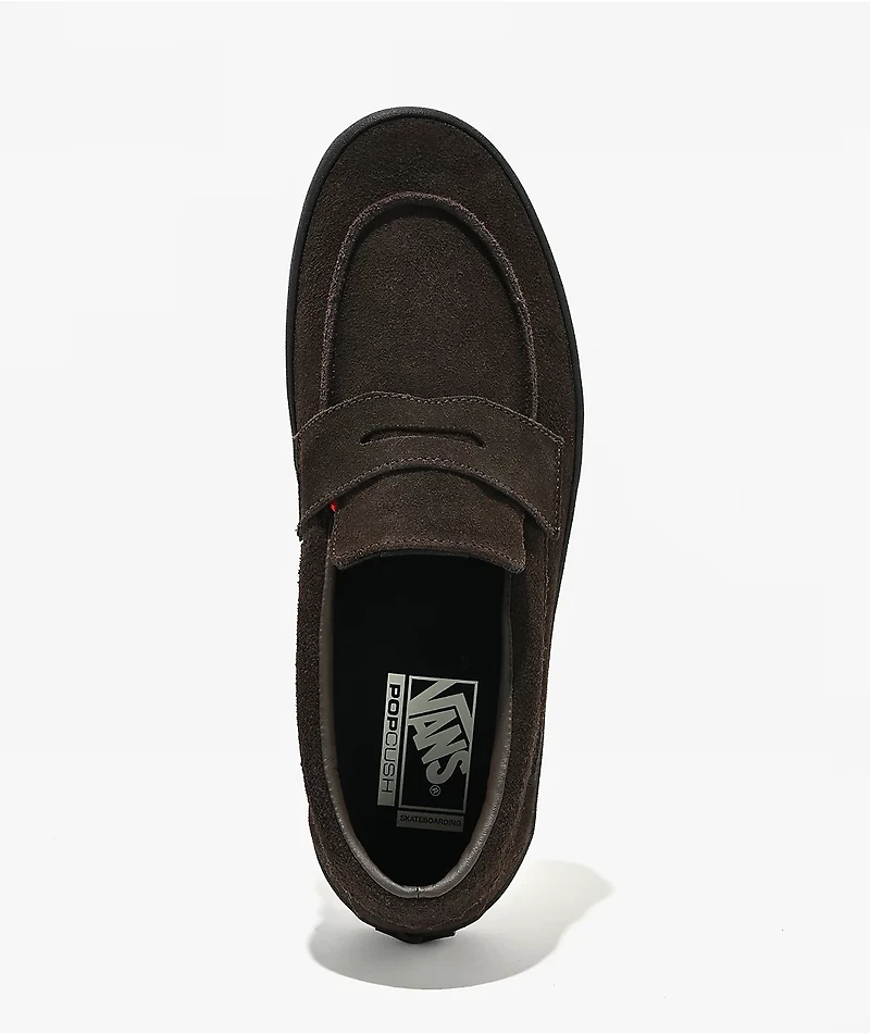Vans Brown Suede Loafer Skate Shoes