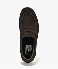 Vans Brown Suede Loafer Skate Shoes