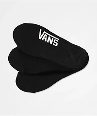 Vans Canoodle Black 3 Pack No Show Socks