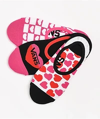 Vans Canoodle Lola Hearts 3 Pack No Show Socks
