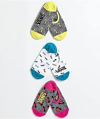 Vans Canoodle Skate Fruit 3 Pack No Show Socks