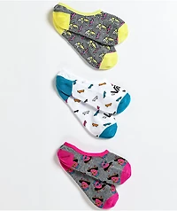Vans Canoodle Skate Fruit 3 Pack No Show Socks