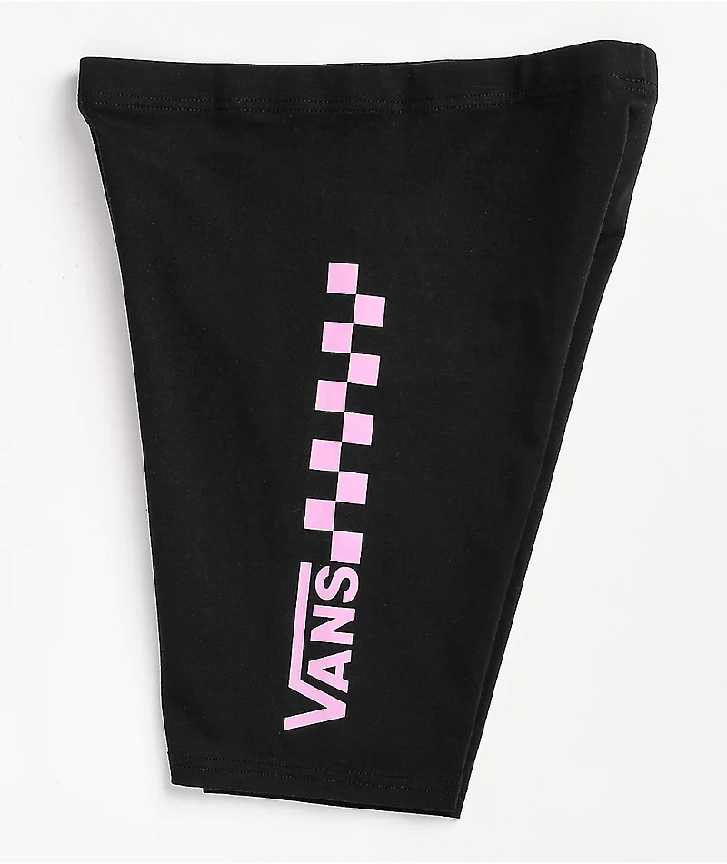 Vans Chalkboard Black & Pink Bike Shorts