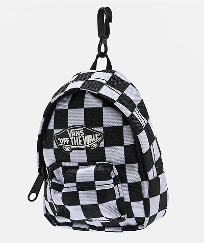 Vans Checkered Black Backpack Bag Charm