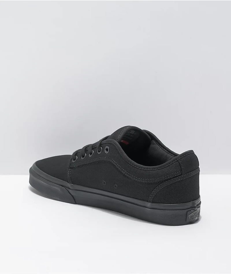 Vans Chukka Low Black Mono Canvas Skate Shoes