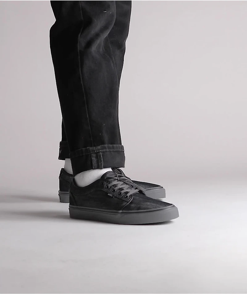Vans Chukka Low Dark Grey Canvas & Pewter Skate Shoes
