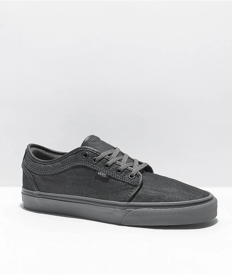 Vans Chukka Low Dark Grey Canvas & Pewter Skate Shoes