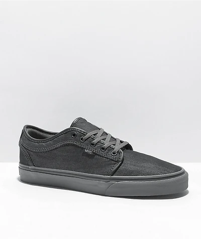Vans Chukka Low Dark Grey Canvas & Pewter Skate Shoes