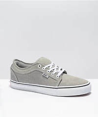 Vans Chukka Low Grey & White Denim Skate Shoes