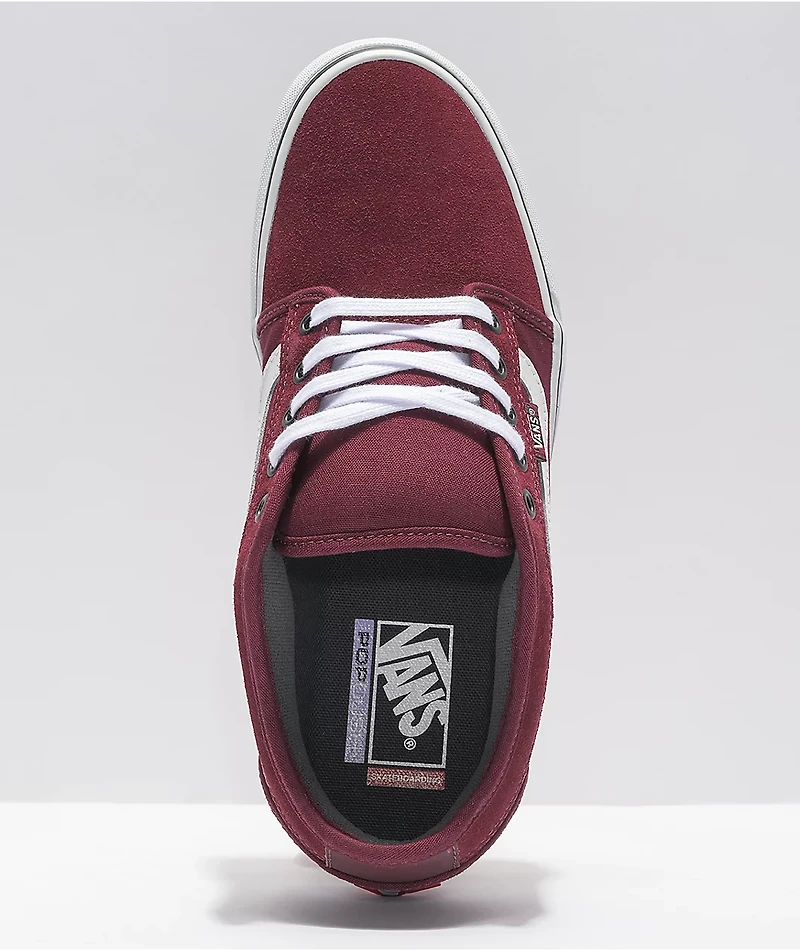 Vans Chukka Low Side Stripe Port Royale & White Skate Shoes