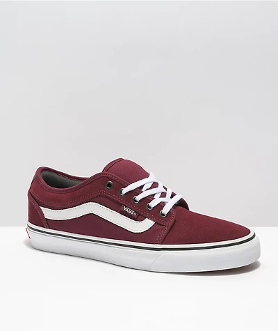 Vans Chukka Low Side Stripe Port Royale & White Skate Shoes