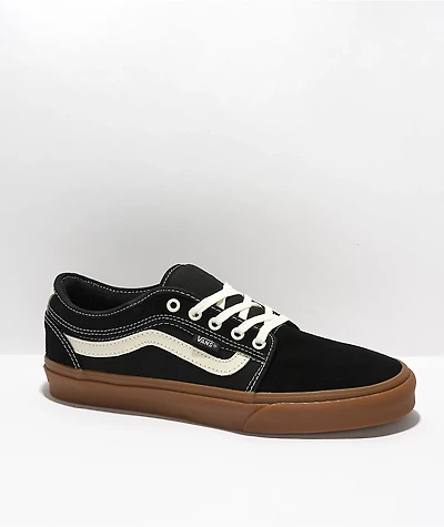 Vans Chukka Low Sidestripe Black & Gum Skate Shoes