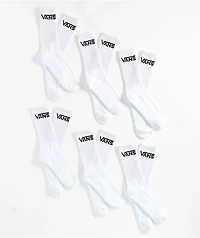 Vans Classic  6-Pack White Crew Socks