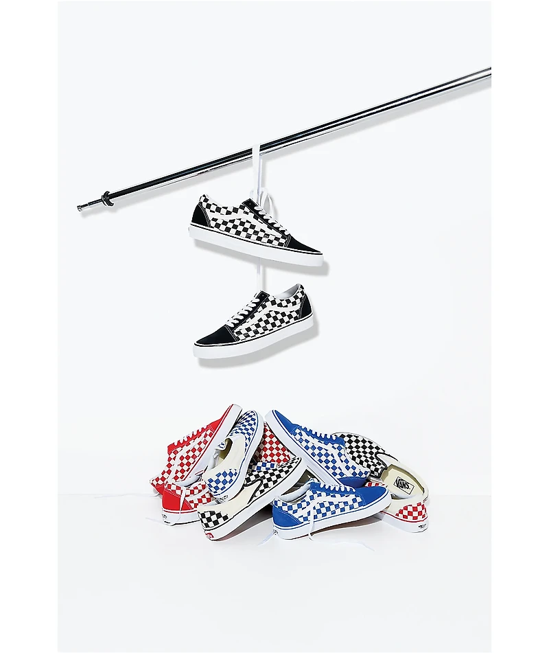 Vans Classic Slip-On Black & White Checkered Skate Shoes